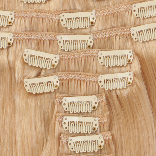 Cheap clip in human hair extensions 100g YJ004